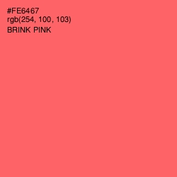 #FE6467 - Brink Pink Color Image